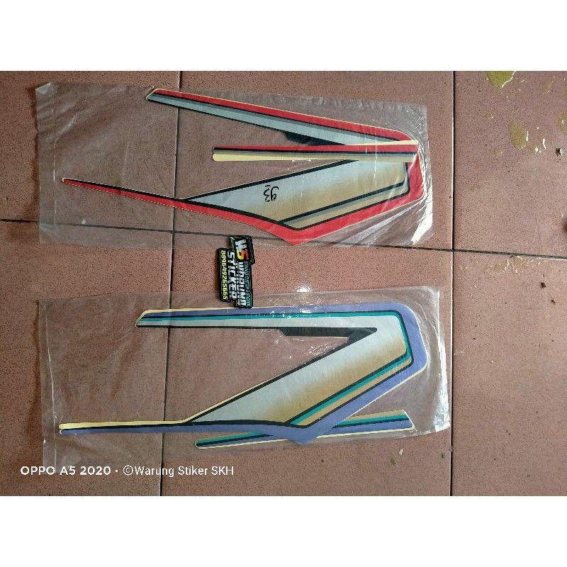 STRIPING YAMAHA RX KING TAHUN 1993 sticker list body rx king 135 1993
