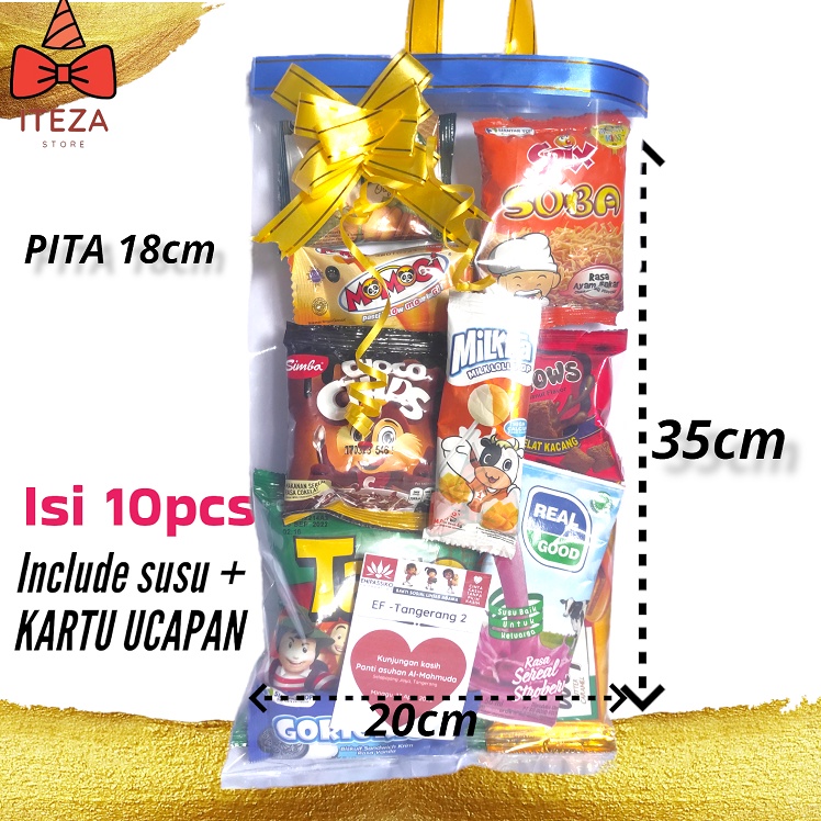 

Paket snack ulang tahun ultah / santunan / bingkisan / sumbangan / pesta anak