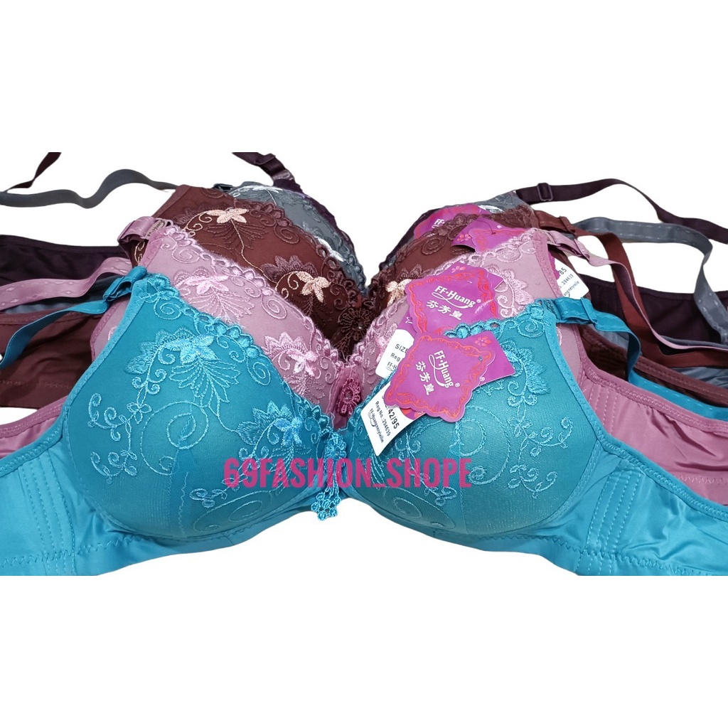 FF HUANG ORI BRA IMPORT MURAH BORDIR KUALITAS PREMIUM CUP BESAR BEST PRODUK / BRA TDK BERKAWAT IMPORT