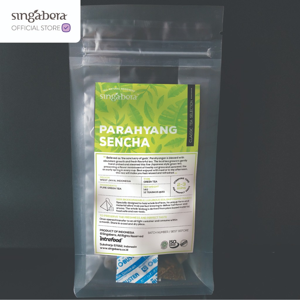 

Singabera Parahyang Sencha - Green Tea (12 pouch teabags)