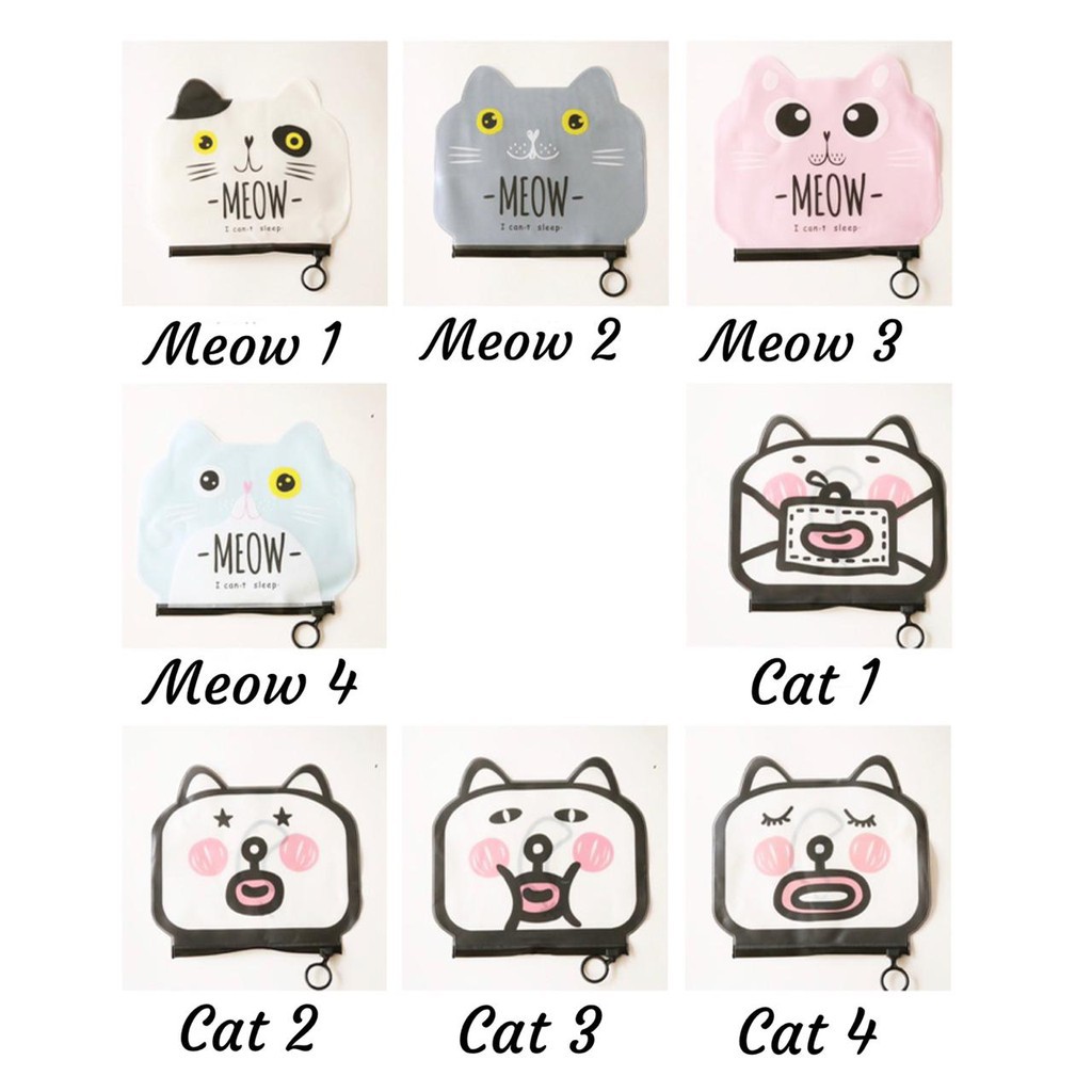 

POUCH TRANSPARAN KUCING BARU - ZIPLOCK KUCING