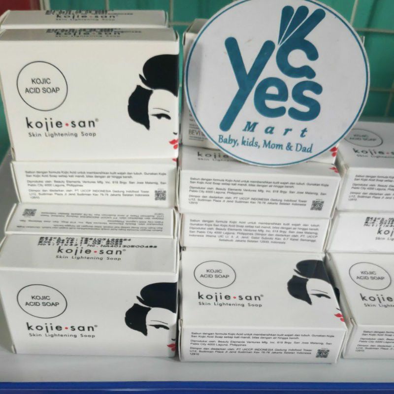 Kojie San ORIGINAL Skin Lightening Soap KOJIC ACID 65 gr Sabun Wajah Muka Koji Kojie.san Padat