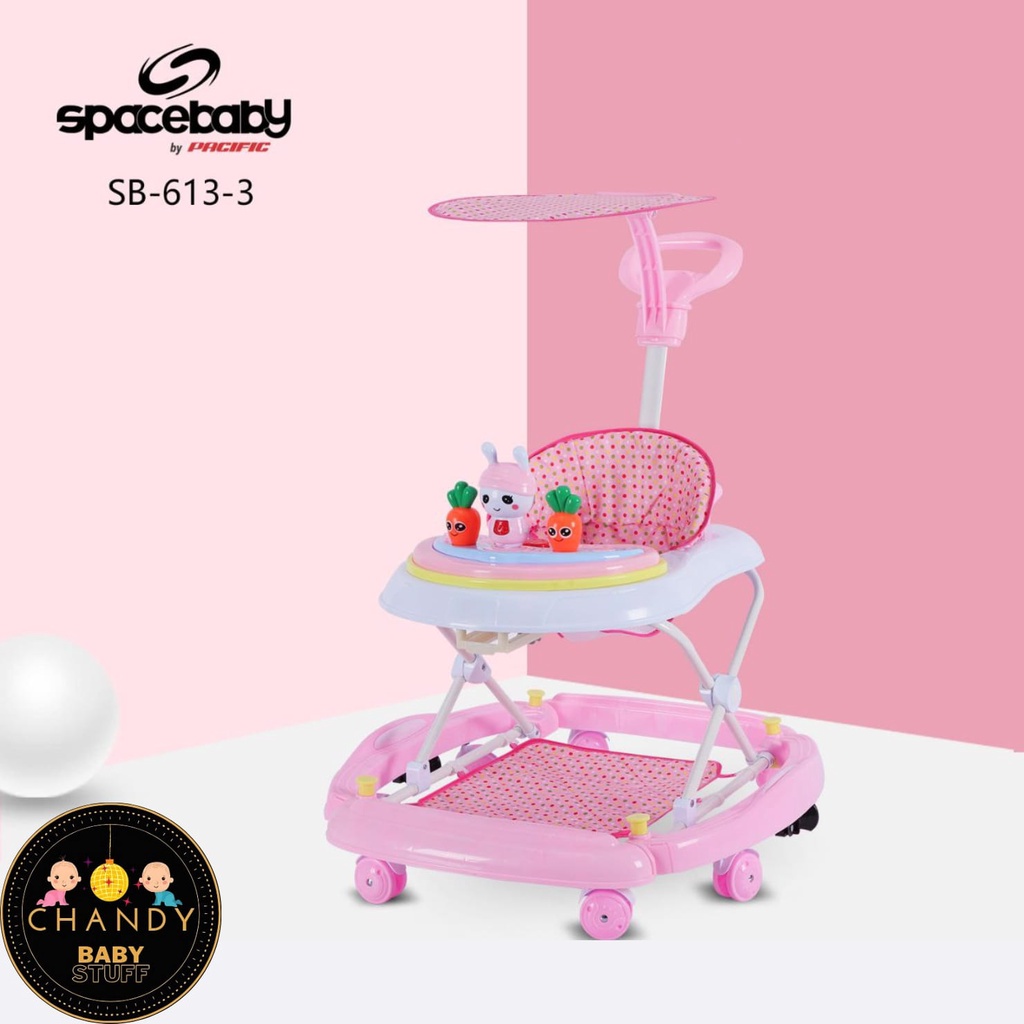 BABY WALKER SPACE BABY SB 613-3 ADA REM DAN BISA AYUN