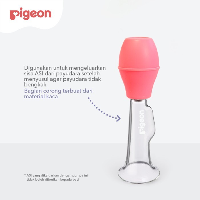 PIGEON Breast Pump Glass Made / Pompa Asi Karet Kaca