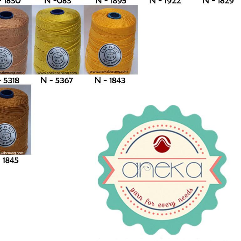 ♬ KATALOG - Benang Rajut Nylon Cap Peniti / Nylon Yarn Kuning - Hijau - Orange ✭
