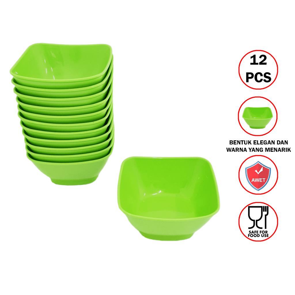 Mulya Jaya Mangkok Sambal Hijau 1Lusin MS 7029 Golden Sunkist