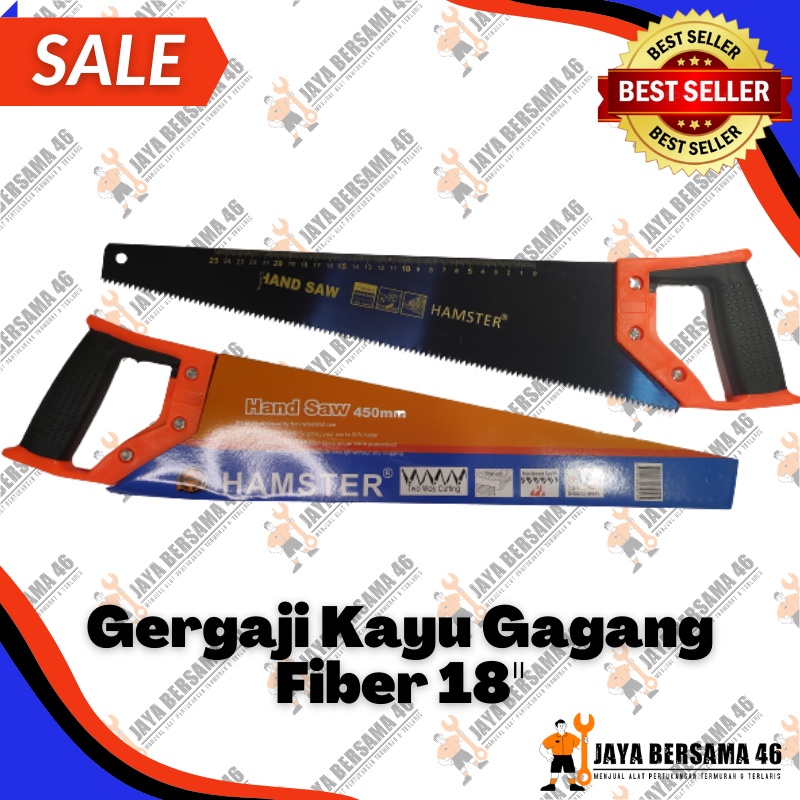 GERGAJI KAYU GAGANG FIBER HAMSTER 18inchi / GERGAJI POTONG KAYU