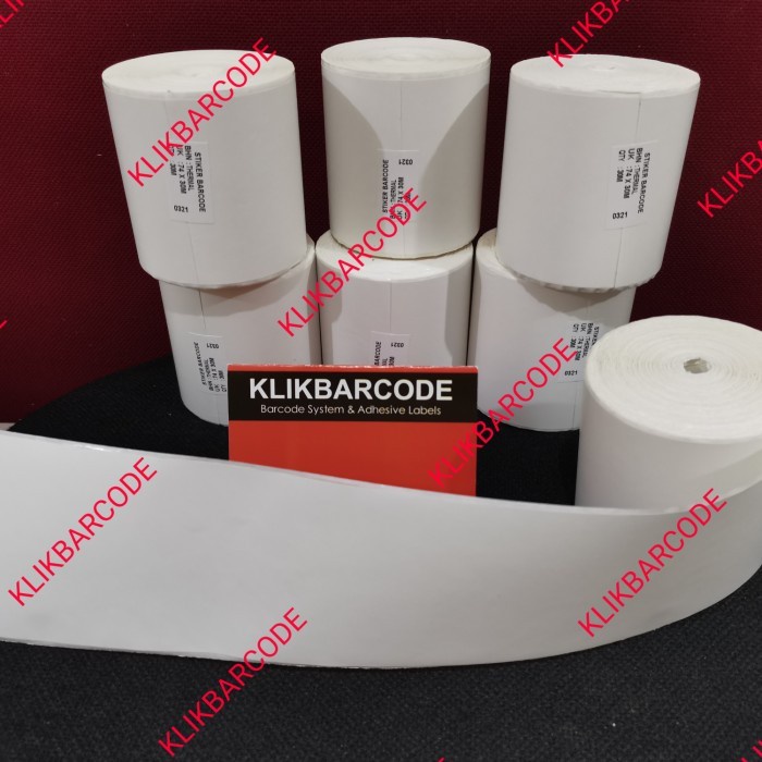 

CORELESS STIKER LABEL THERMAL CONTINUES PRINTER KASIR THERMAL 80x30 M (74x30 M) - CORELESS