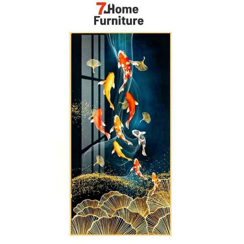 lukisan Dinding ikan Koi