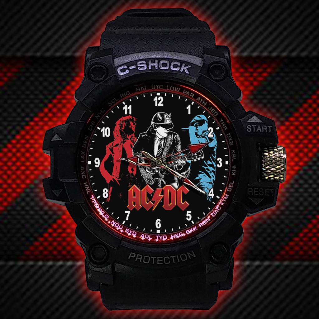 (ISTIMEWA BOSSQUE) JAM TANGAN ACDC LIST MERAH - EXCLUSIVE 8