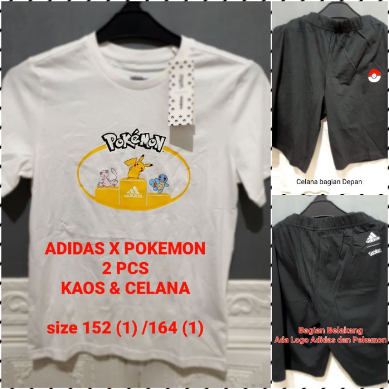 ADIDAS X POKEMON Setelan Kaos & Celana Adidas Authentic 100%