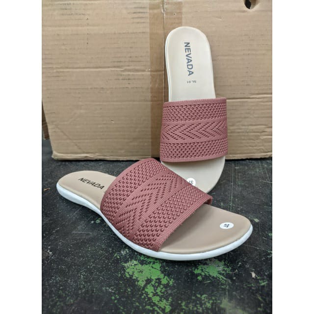 Sandal Sendal Wanita Nevada Slop Casual Murah