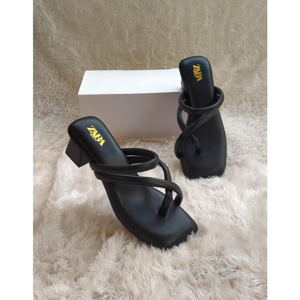 SANDAL HEELS ZARRA PREMIUM WANITA TERBARU BY KOMERASHOP