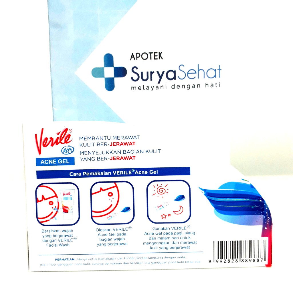 VERILE ACNE GEL Aktif 10 gram - Obat Jerawat