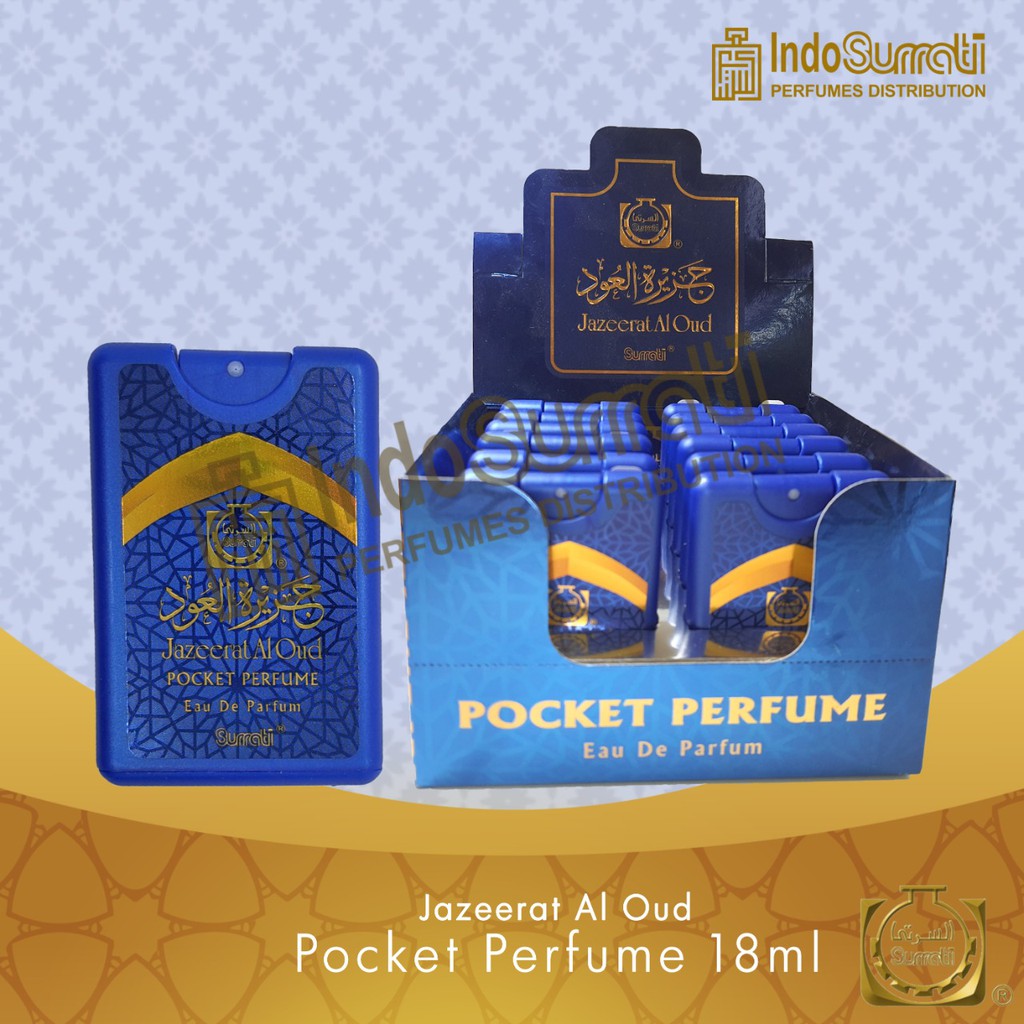 Surrati JAZEERAT AL OUD 18 ml - Pocket Perfum Original By Surrati | Pocket Spray | Surrati Perfume