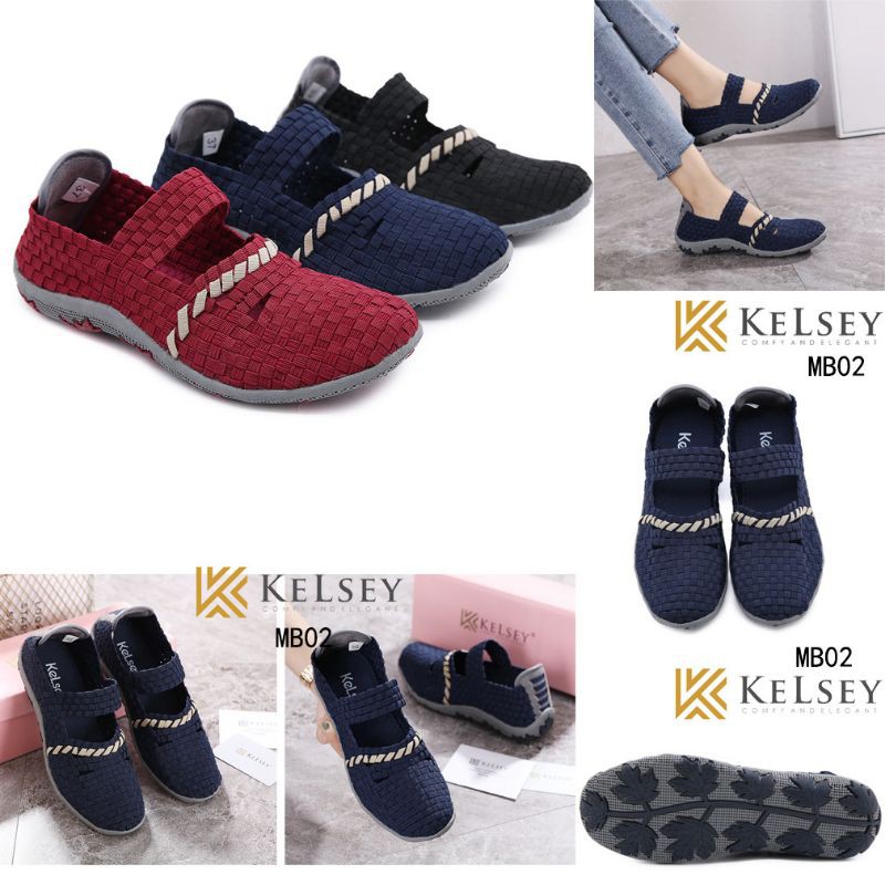 Kelsey Sepatu Rajut Wanita / Sepatu Rajut Flat Women  MB02