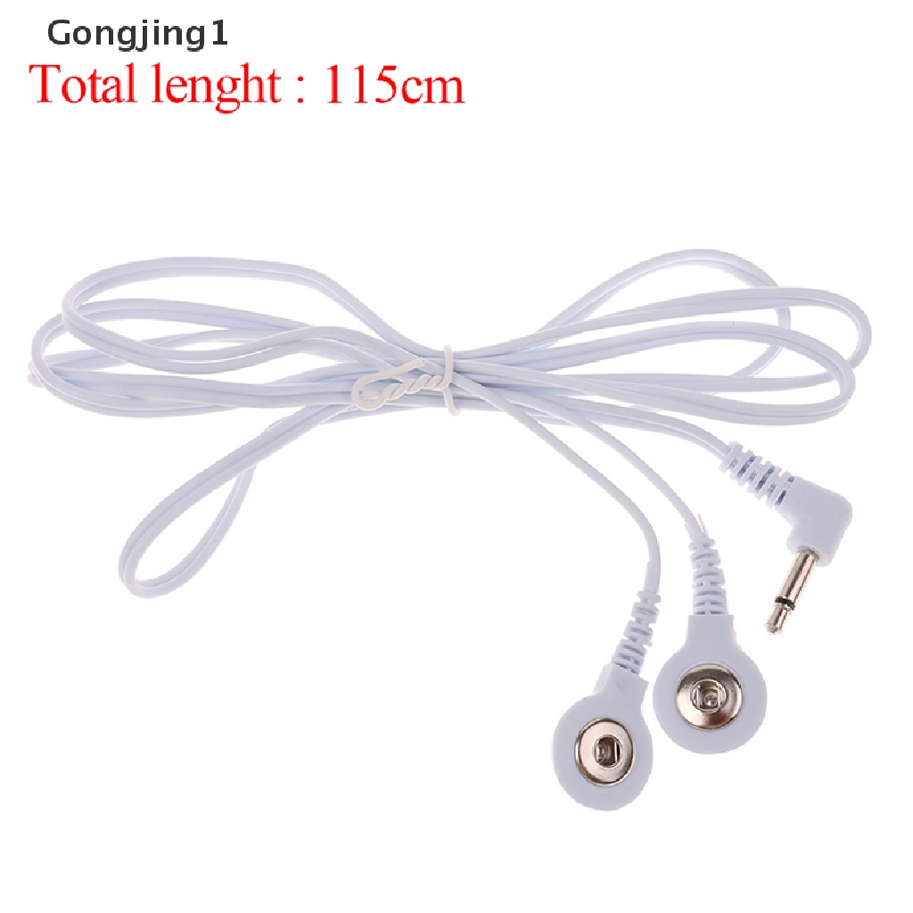 Gongjing1 Kabel Elektroda 2 Arah Dengan Jack Dc 3.5Mm