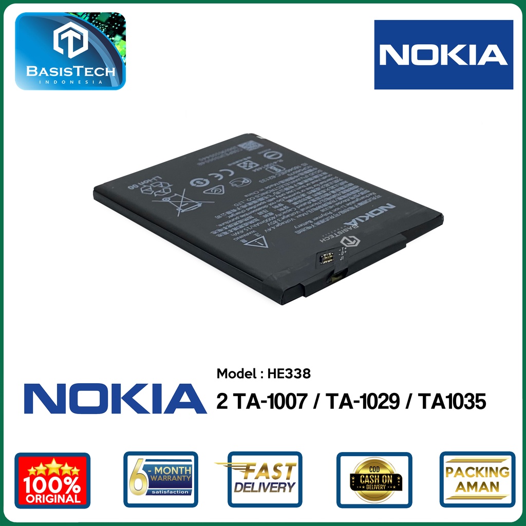 BATERAI NOKIA 2 - TA-1007 TA-1029 TA-1035 - HE338 - ORI