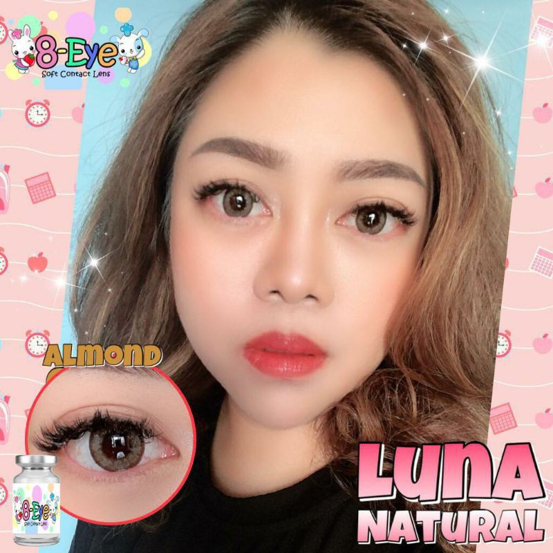 JUAL SOFTLENS B-EYE EOS - Luna Natural Almond / Cacao / Aqua -425 s/d -600 softlen hitz soflens minus soflen kekinian soflens LUNA warna cantik lensa contact jual soflens jual softlen jual softlens