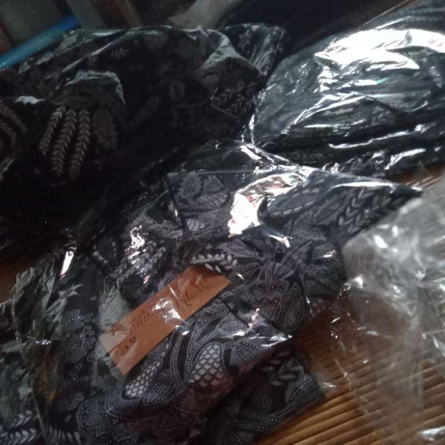 Couple Ayah Anak Batik Manggar Abu Abu