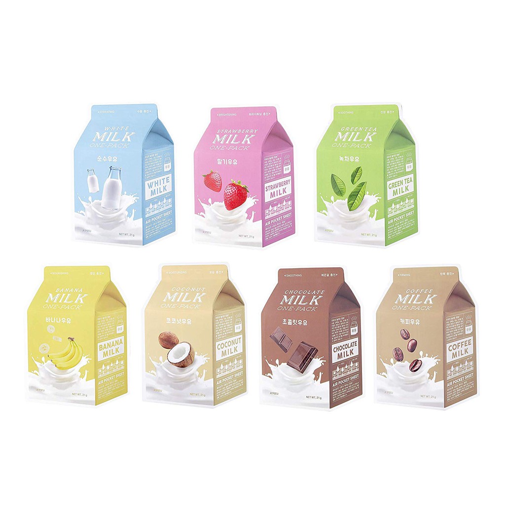 [GROSIR] Apieu Milk One Pack Mask Sheet