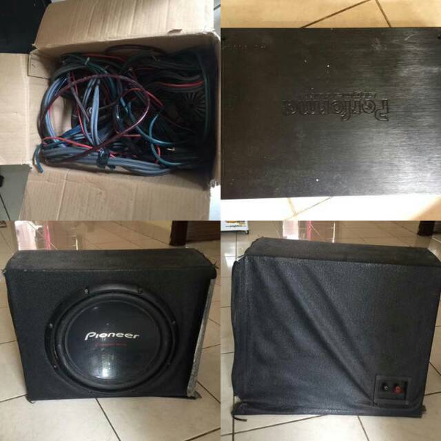 Audio mobil sub pioneer + ampli power performance