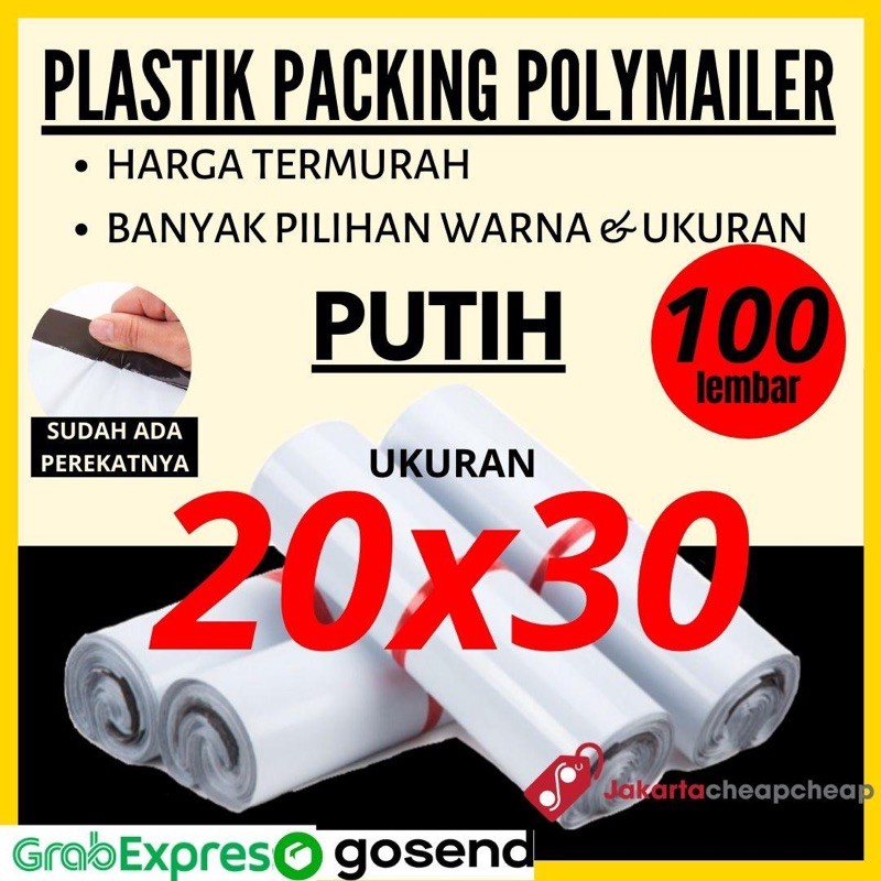 Plastik Packing Polymailer 20x30 Putih