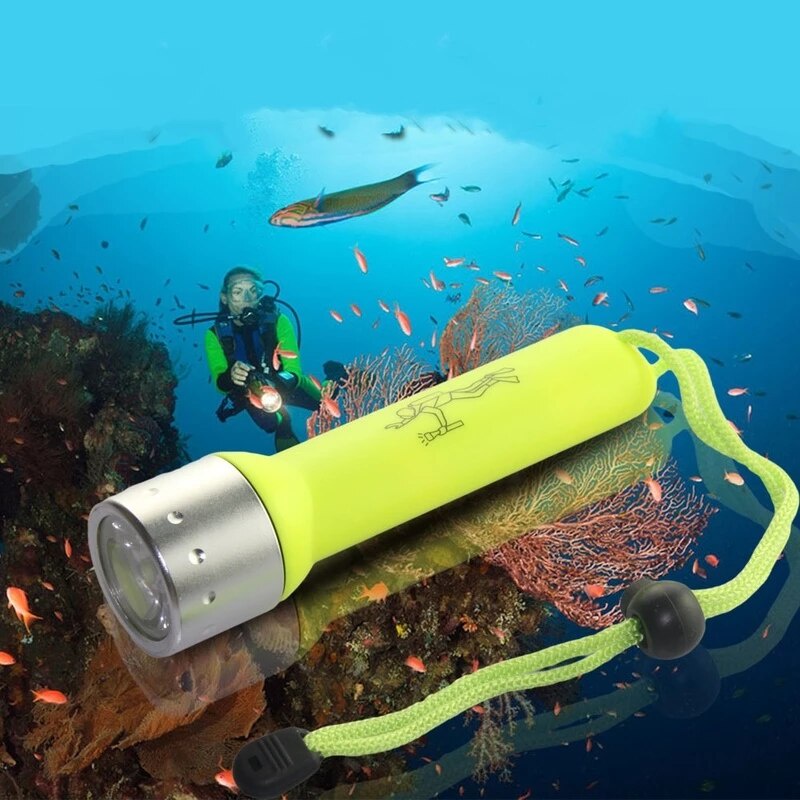 Senter Selam Senter Diving Menyelam Senter LED Anti Air Waterproof