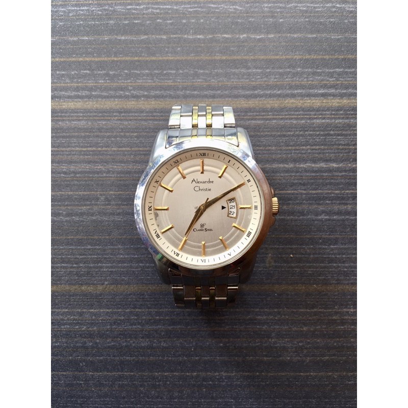 Bekas Second Preloved Jam Tangan Pria Original Alexandre Christie AC