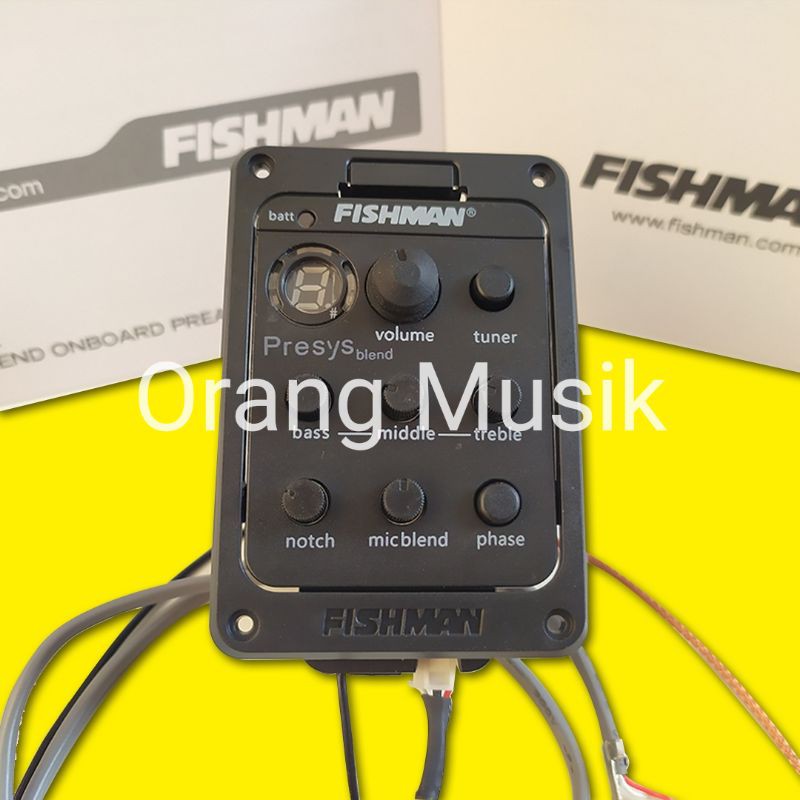 Equalizer Fishman Presys Blend Mic dan Tunner - Preamp Fishman