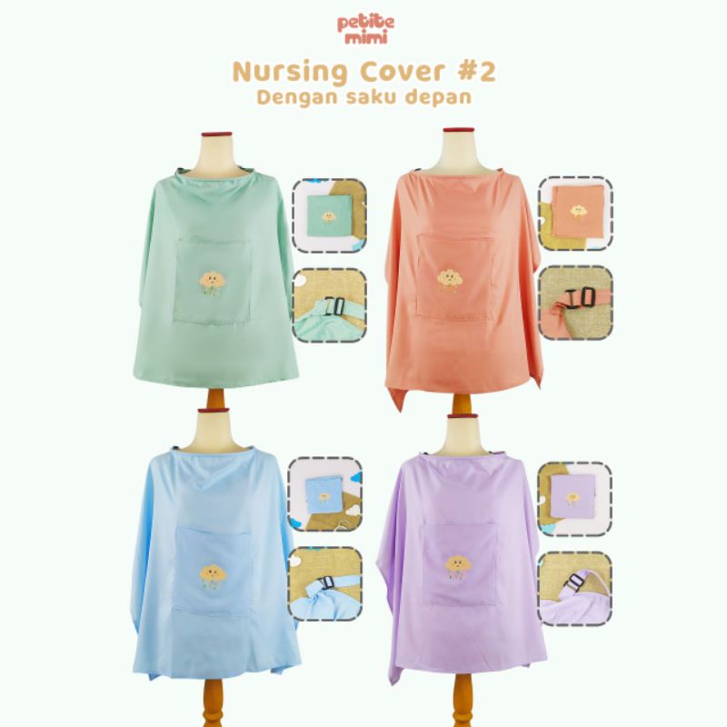 Petite mimi apron depan nursing cover - kain penutup ibu menyusui