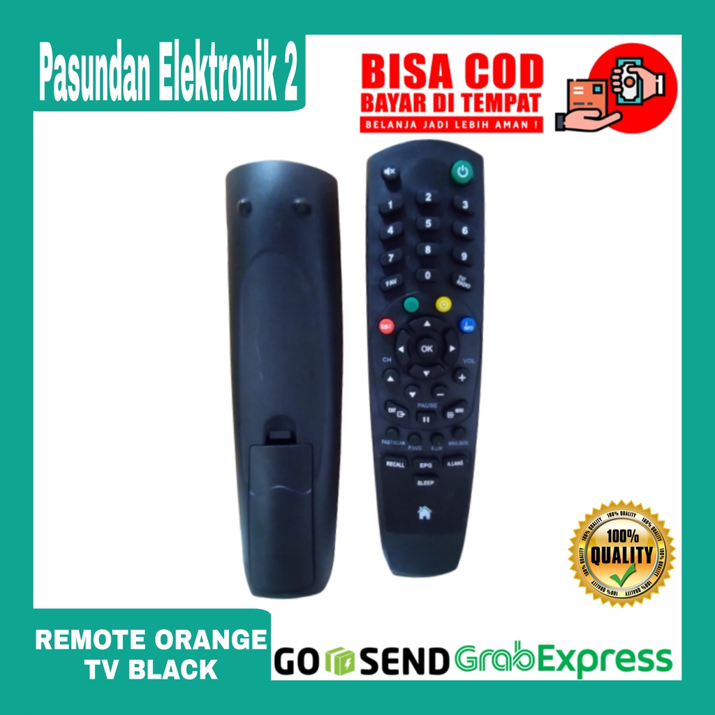 REMOT RECEIVER PARABOLA ORANGE TV Hiitam