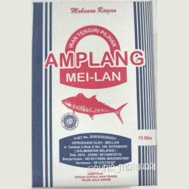 

Amplang Meilan Kotak 1Kg