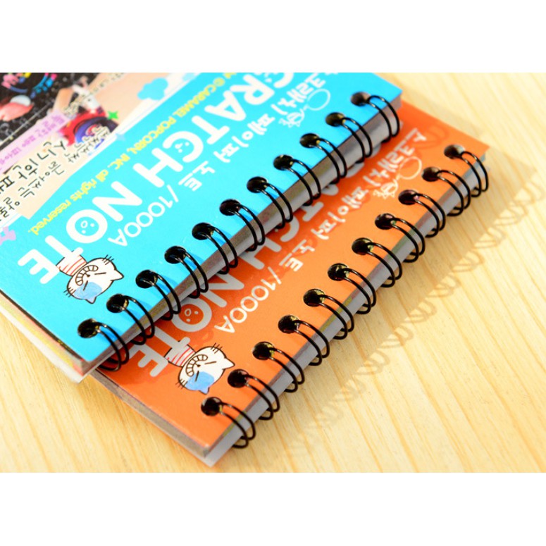 SCRATCH NOTE Black Paper Graffiti DIY Coils Drawing Book Colorful Paper / Mini Notes Kecil Gesek