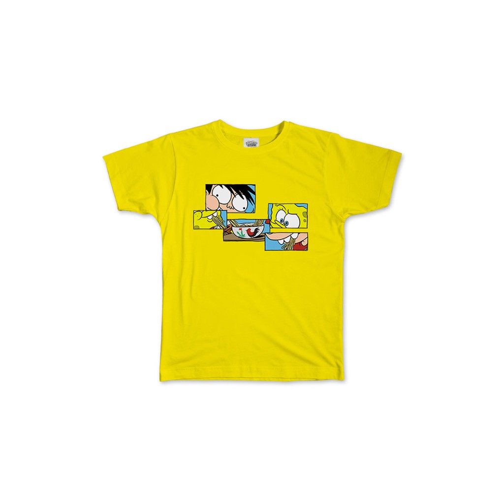 T-Shirt Si Juki x Spongebob Yellow Puzzle