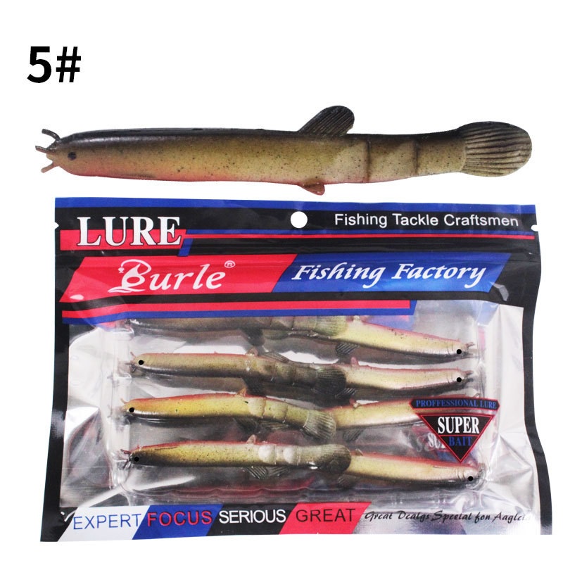 1 Pc Umpan Pancing Soft Bait Bentuk Cacing Ukuran 7.5cm 2g