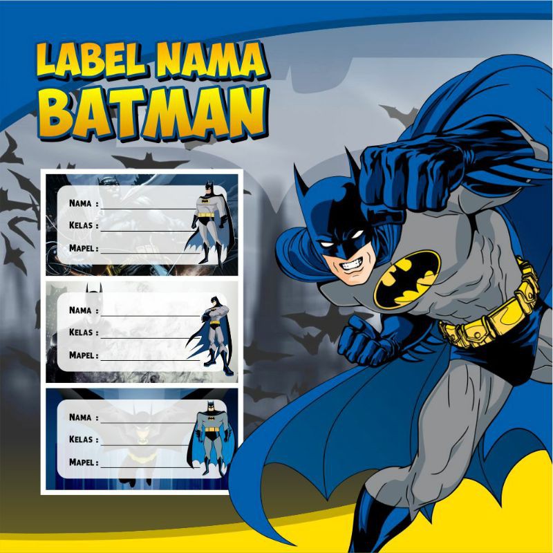 

Sticker Label Nama (Batman)