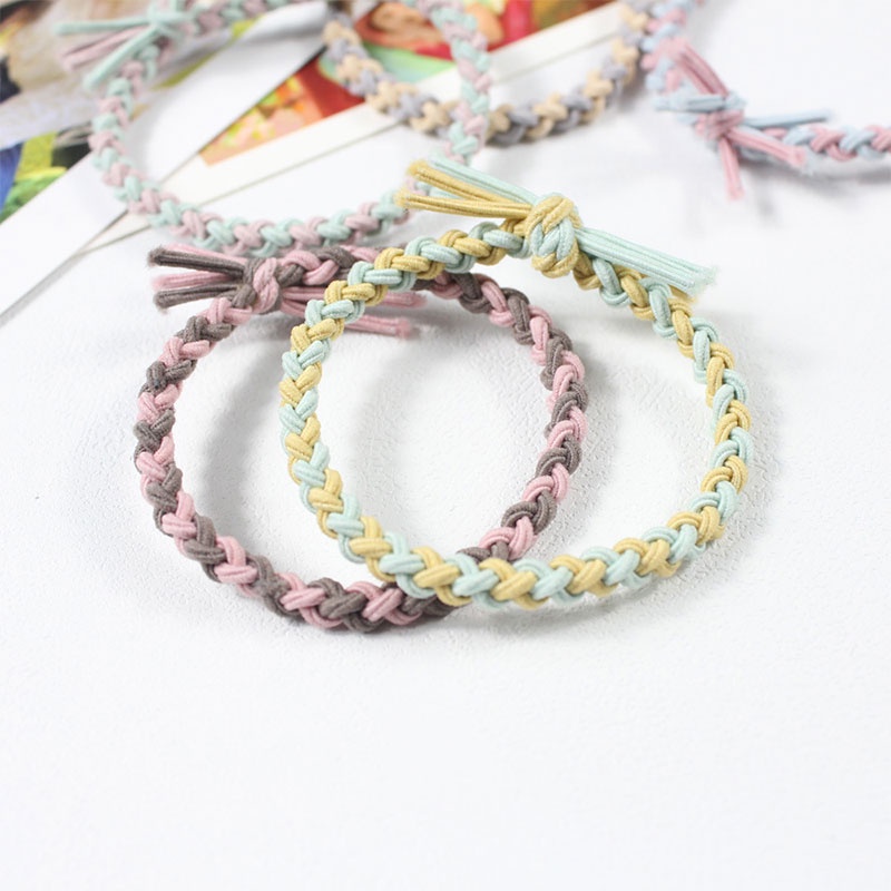 Ikat Rambut Warna-warni Untuk Fashion Wanita Karet Rambut Korea Elastisitas Tinggi