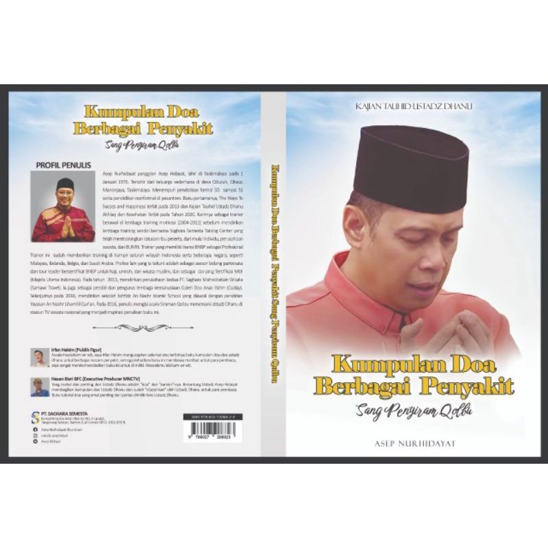 (Dijamin ORI) Buku Ustadz Dhanu Kumpulan Doa Ustadz Dhanu karya Ustadz Asep Hidayat