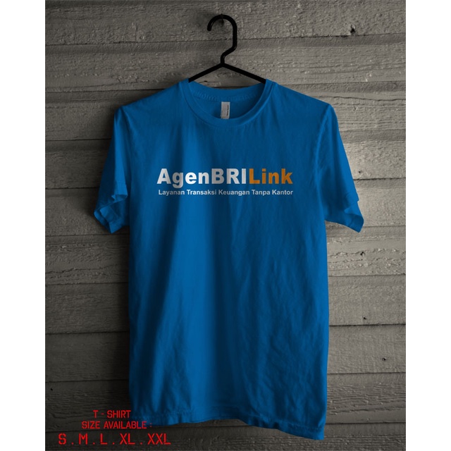 Kaos Agen BRILink / Kaos Layanan Transaksi Keuangan / Kaos baju Distro Pria Wanita