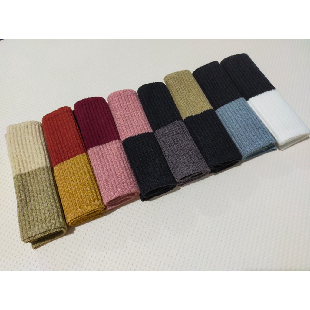 INNER RAJUT PREMIUM KNIT BANDANA CIPUT RAJUT INNER RAJUT DALEMAN HIJAB TWO TONE