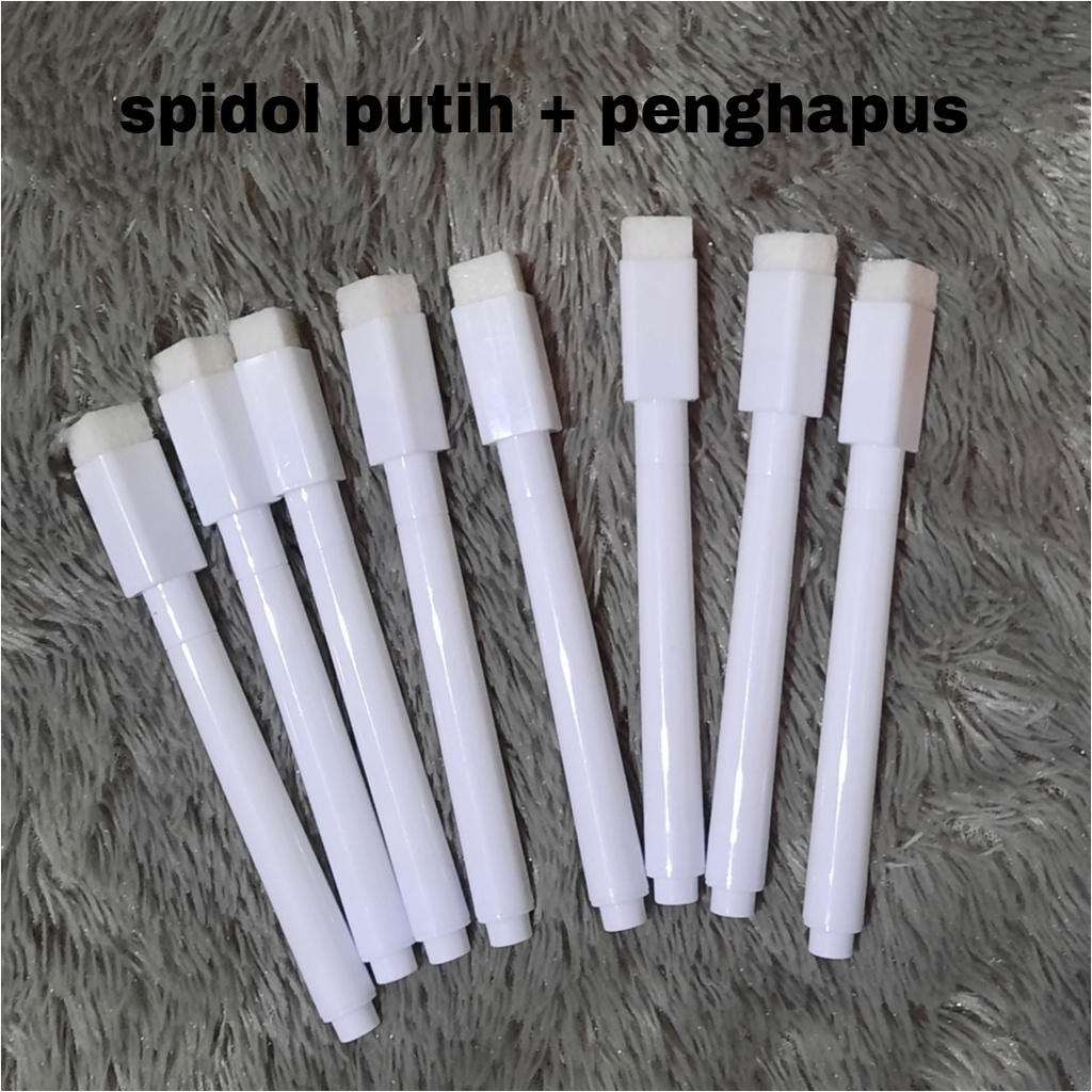 

[ATK] Spido putih bisa dihapus spidol wipe clear, 2 in 1 pen