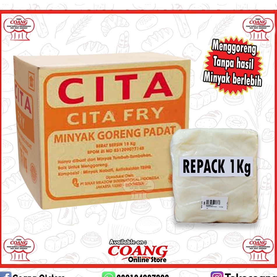 

CITA FRY REPACK 1 KG - MINYAK GORENG PADAT