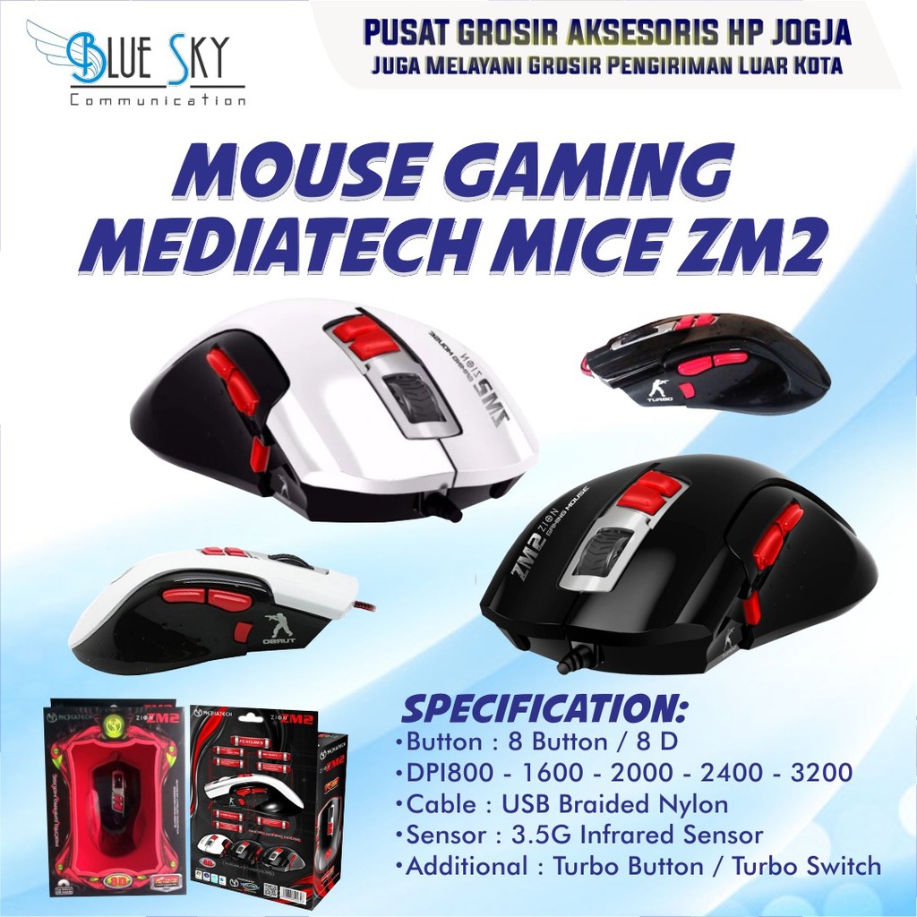 MOUSE GAME GAMING MEDIATECH MICE ZM-2