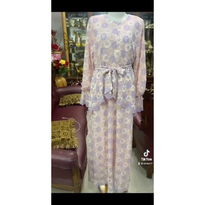 Gamis Full Brukat Gradasi warna by Lafreya