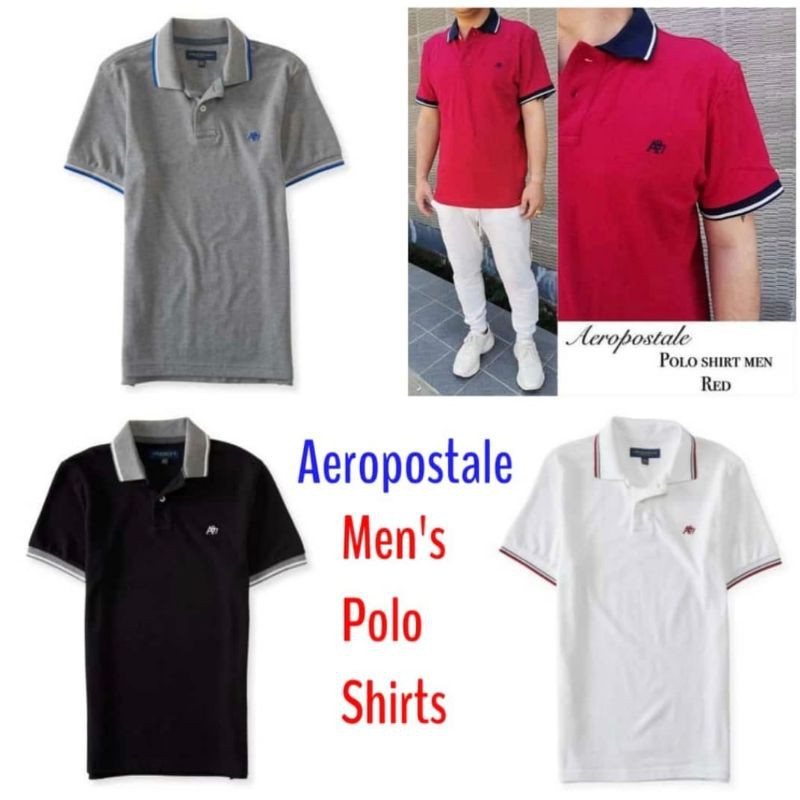 Baju Kaos Kerah Pria Aeropostale Original Sisa Eksport - Baju Kerah Pria - Baju Branded Pekanbaru