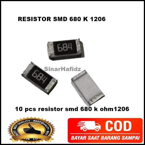 resistor smd 680 K ohm/10pcs