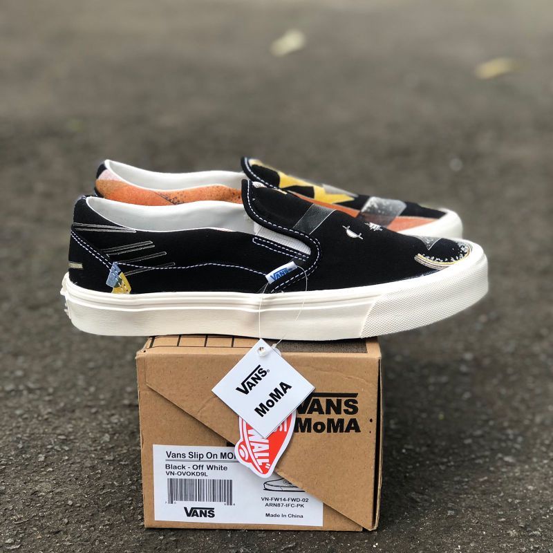 Vans Slip On X Moma Offwhite Premium Terlaris Import BNIB