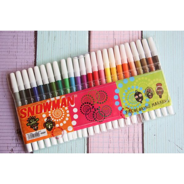 

Terbaru Spidol snowman 24 warna PW-24A Murah