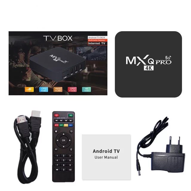 ANDROID TV BOX MXQ PRO 5G 4K ULTRA HD MEDIA PLAYER